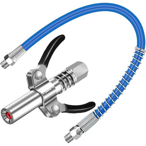 G-kupplung, Fettgewehrkupplung, Fettpumpenkupplung Mit 30 Cm Schlauch, Fettgewehrkuppler Für Alle Arten Von Fettpumpen (doppelgriff)