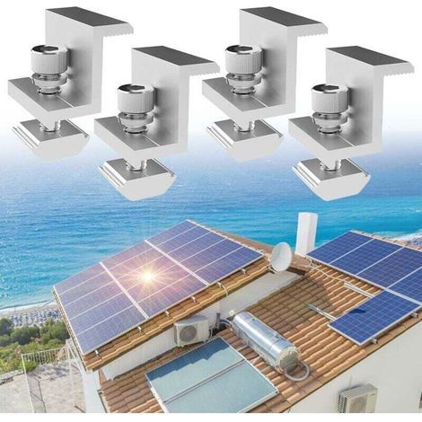 solarpanel, Halterungen Für Klemmleiste Am Rand Des Solarpanels, 4 Stück Befestigung Für Solarpanel, Geeignet Für Solarmodule Mit Einer Höhe Von 30 Mm