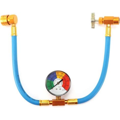 R134a Kautschuk Ladeschlauch Für Die Auto-klimaanlage, Kit Zur Messung Und Nachfüllung Des Kältemittels Der Klimaanlage, Ladeschlauch Mit Manometer Für Fahrzeug-klimaanlagen