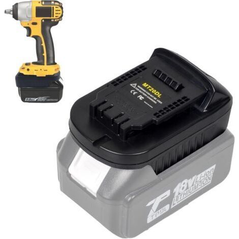 Mt20dl-akkuadapter, Kompatibel Mit Makita 18v-lithiumakkus, Kann In Dewalt 18v-20v-lithiumakkus Umgewandelt Werden, Kompatibel Mit Kabellosen Elektrowerkzeugen Von Dewalt 18