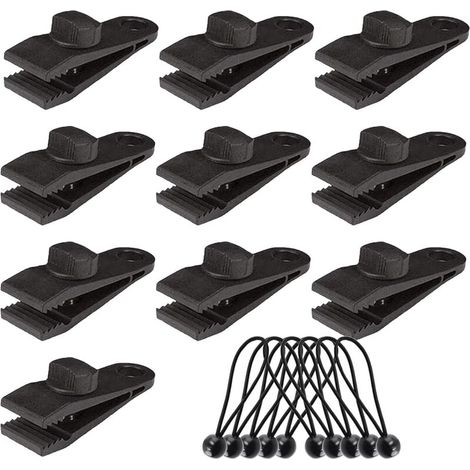 10 Sets Planenclips, Elastische Spannclips Für Planen, Markisen Und Zelte, Camping-accessoires