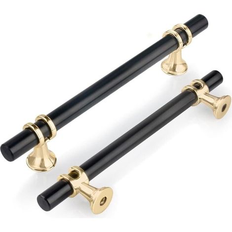 Set Aus 6 T-förmigen Schranktürgriffen, 128 Mm, Moderner Möbelgriff Für Küche, Schlafzimmer Und Büro Aus Zinklegierung