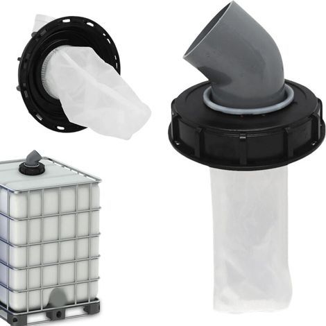 90°-deckel Für Ibc Dn 150 Mit Regenwasserfilterbeutel, Wasserqualitäts-schutzdeckel Ø163mm