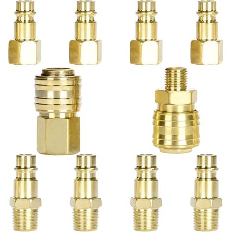 S-giant Druckluft-schnellkupplung 1/4 Npt Druckluft-anschluss 1/4 Zoll Schnellkupplung Druckluft-nippel