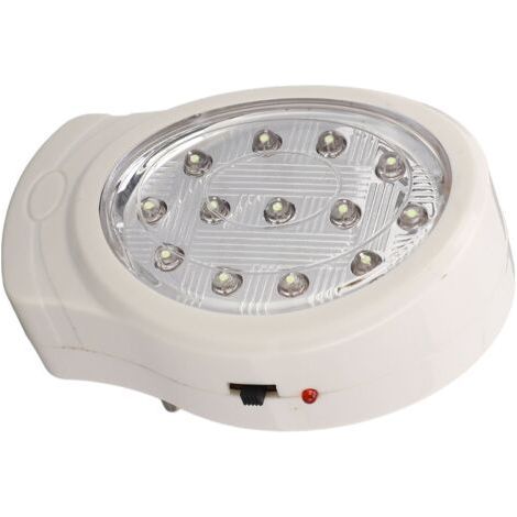 Led-notleuchte 2w, Kaltweiß, 2-stufig, Energiesparend, Wiederaufladbar, Für Stromausfall Ac110-240v, Eu-stecker