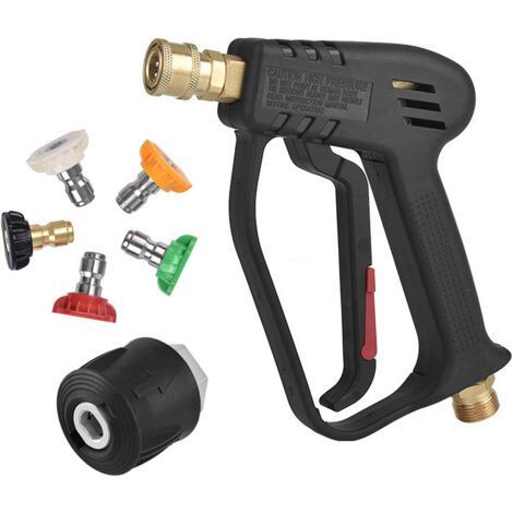 Hochdruck-wasserpistole 4000 Psi, Hochdruck-reinigungsdüse Mit 5 Düsenköpfen, Auto-reinigungspistole