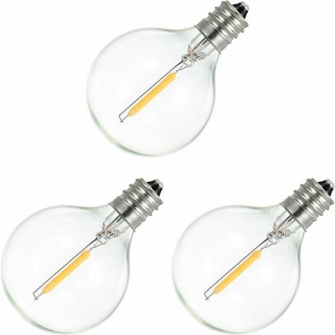 Spezifische Warmweiß-birnen, 3er-pack, Ac220-230v 1w E12 G40
