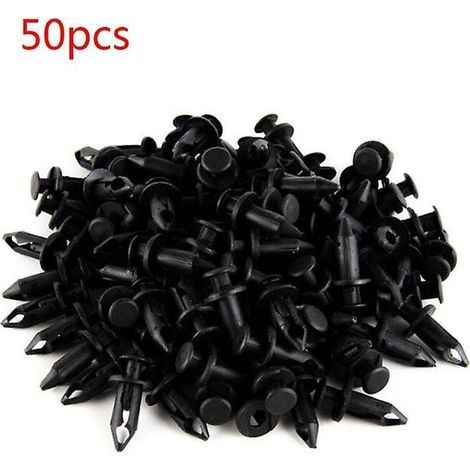 50 Stück 8 Mm Abs-kunststoff Kotflügel-clips Karosserie-nieten Lochclips Bolzen Für Polaris Sportsman Rangers Rzr 550 850 Xp 7661855 Atv