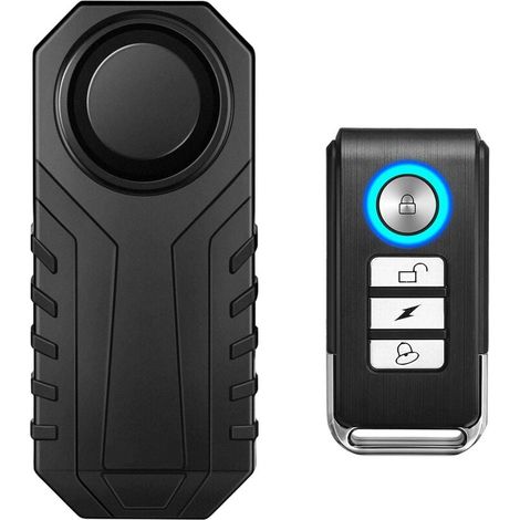 113db Drahtlose Fahrrad-alarmanlage Mit Vibrationssensor, Wasserdichte Motorrad-alarmanlage Mit Fernbedienung