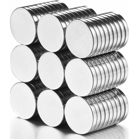 80 Kühlschrankmagnete, Superstarke Magnete N52 Rund Und Flach Permanentmagnet 12mm X 2mm Dicke
