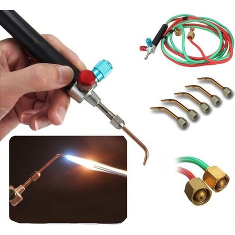 Mikro-mikro-gas-kleine Taschenlampe Flasche Sauerstoff-lampe, Lampe Mit 5 Düsen Für Schläuche – Kommerzieller Schmuck Acetylen
