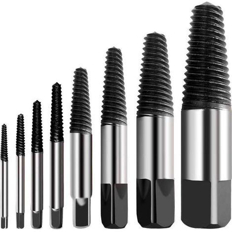 S-giant Extraktor Für Abgebrochene Schrauben Multi-split-schraubenextraktor-kit Aus Edelstahl Härte Bolzenextraktor Für Leichtes Ablösen Beschädigte Schrauben Entfernen Geeignet (8 Stk.)