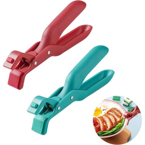 2-teiliges Küchenset Mit Zangen, Vielseitige Silikon-hitzeschutzzange, Mehrzweck-hitzeschutzzange, Multifunktionale Schalenhalterzange Für Wärmeisolierung, Heiße Schalen, Teller