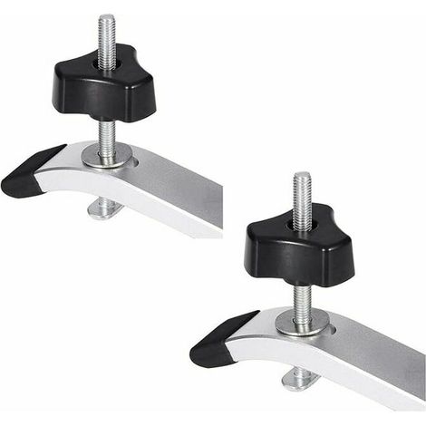 2er-set Plattenklemmen, Schnellspann-klemmsatz Aus Metall Für T-nut-schienen, Holzbearbeitungswerkzeug
