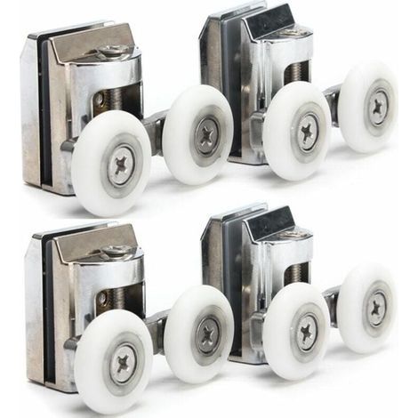 Nylon- Und Zinklegierungs-duschglasrollen – 25-mm-rollen – Kompatibel Mit 8–10 Mm Starkem Glas – Leiser, Gleichmäßiger Lauf