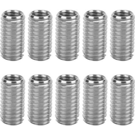 10er-pack Gewindeeinsätze Aus Edelstahl, M6x1,0 Mm Und M8x1,25 Mm, Werkzeug Zur Reparatur Beschädigter Gewinde
