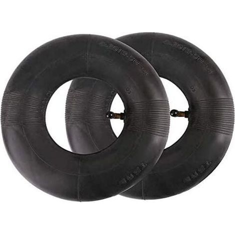 2er-pack 410/350-6 Luftschläuche Für Mikro-fräse, 4.10/3.50-6, Pneumatischer Winkelanschluss, Für Gartengeräte Wie Transportwagen, Gartenkarren Und Rasenmäher