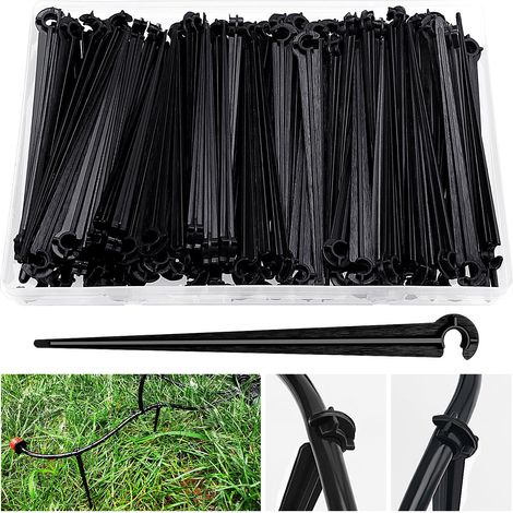 100 Stück Tropfschlauch-halterungs-pfosten, Für Tropfrohr 4/7 Mm, Für Gemüsegärten Und Blumenbeete