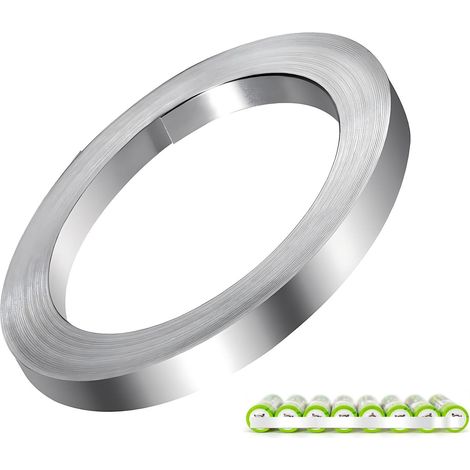 1 Rolle Nickelband, 0,15 X 8 Mm X 10 M Nickelplattenschnur, Nickelband Zum Verbinden Von Li-batterien, Punktschweißen 18650, Batterie-löten, Schweißzubehör