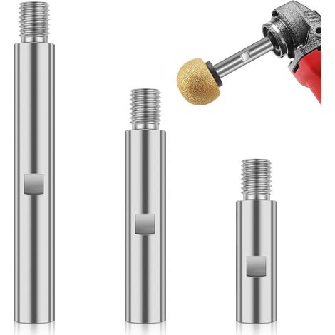 3 Stück Verlängerungsstange Für Winkelschleifer, M14 Verlängerung Für Winkelschleifer, 75 Mm, 100 Mm, 140 Mm Verlängerung Für Poliermaschinen, Poliermaschinen Für Autos, Polierpads