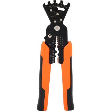 Multifunktionale Elektriker-abisolierzange Mit Schlüssel Und Multi-winkel-drahtbiegungsfunktion, Ergonomischer Rutschfester Griff, Kabelschneider Und -abisolierer