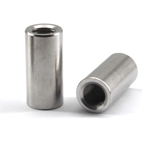 (packung Mit 30) M6 10x10mm Runde Schraubenmuttern Aus Edelstahl 304 Langschaftmuttern