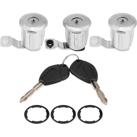 Eosnow, Für Peugeot Partner, Türschloss-set Aus Metall 252522 9170.g3 9170.cw, Zylinderschloss-set Mit Schlüsseln Für Ca. 3,4 Cm Durchmesser