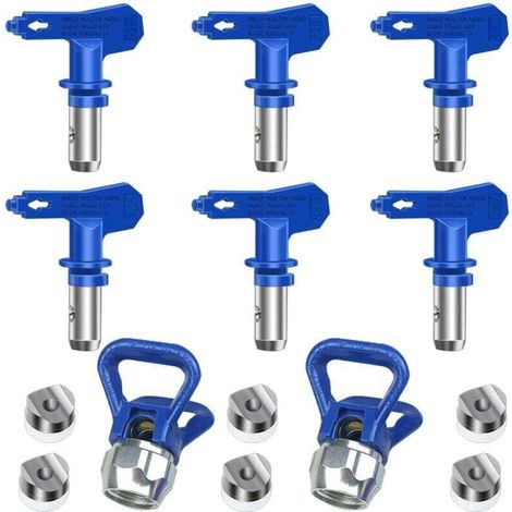 6 Stück Airless-spritzdüsen, Rückwärtsmontierbare Airless Spritzdüsen Für Hochdruck-lackpistolen (modelle 211, 315, 417, 515, 517, 523)