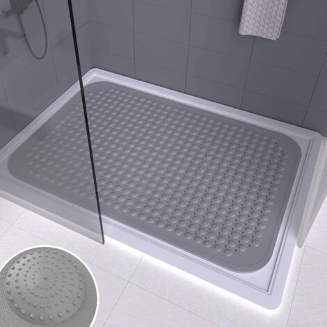 Rechteckige Duschmatte Für Große Badezimmer, Rutschfeste Haushalt-duschmatte, Badeteppich, Toilettenbodenmatte, Massage-badewannenmatte Aus Pvc-8858cm