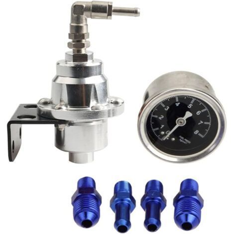 Verstellbarer Kraftstoffdruckregler, Kraftstoffüberdruckregler, Universeller Druckregler Mit Manometer