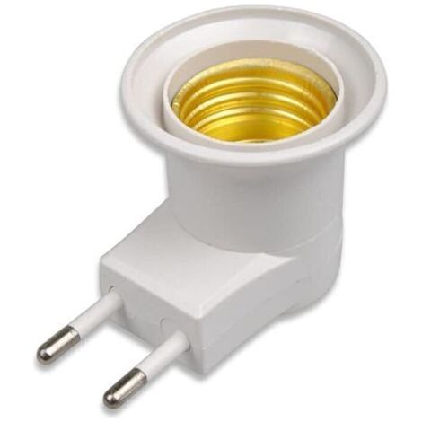 Wandmontierter Led-steckdosen-lichtadapter E27 Fassung Auf Steckdose Konverter