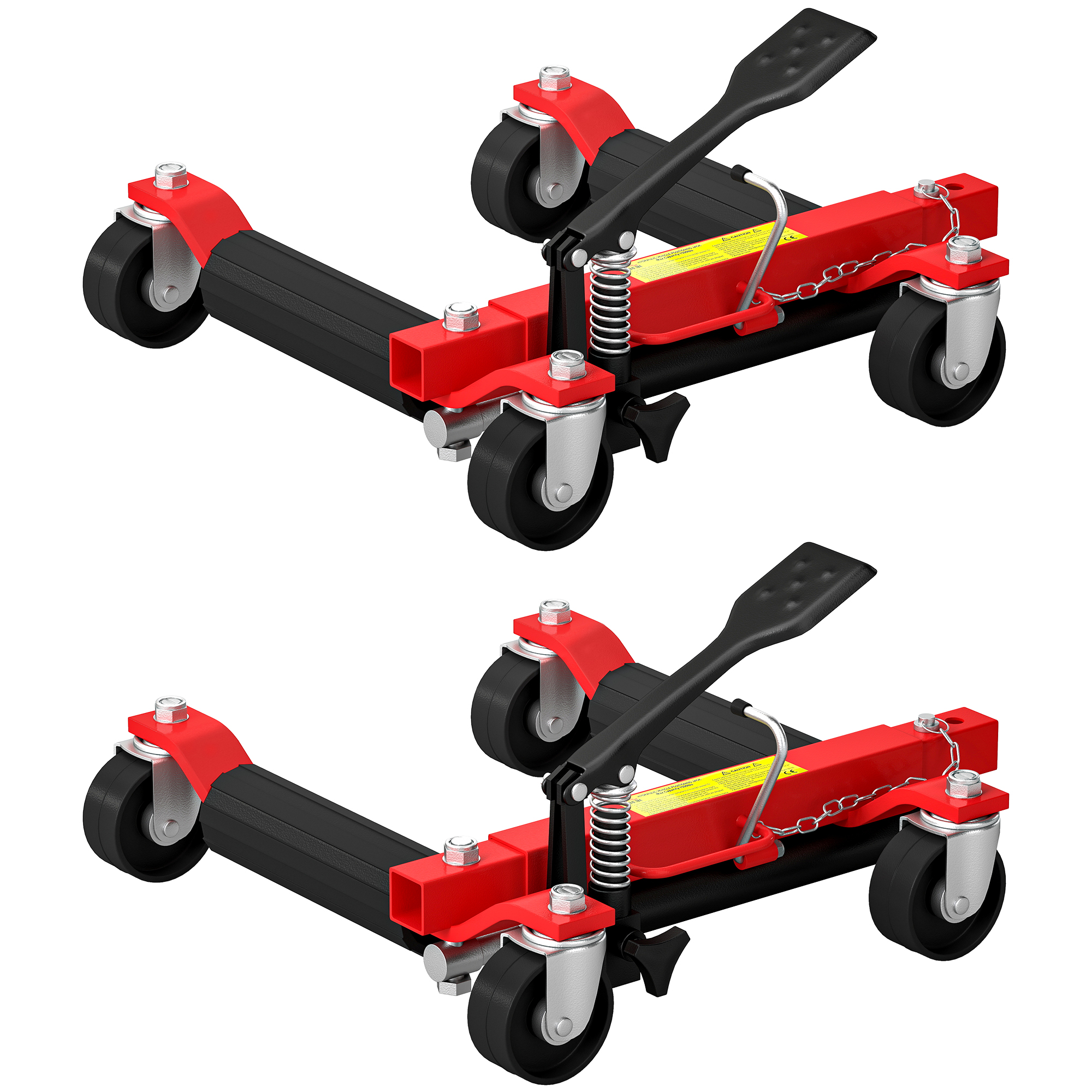 Auto-wagenheber-hilfsfahrwerk 2er Set, Bis 680 Kg, Reifenbreite Bis 22,8 Cm, Schwarz