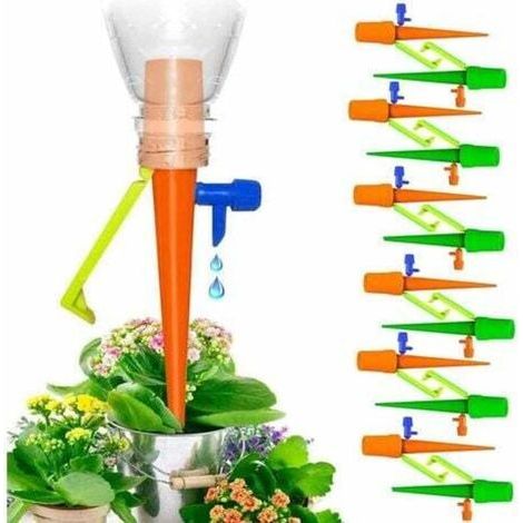 Automatisches Tropfbewässerungs-set Mit 12 Stück Verstellbaren Tropfern Für Garten, Haus, Innen- Und Außenbereich Während Ihres Urlaubs