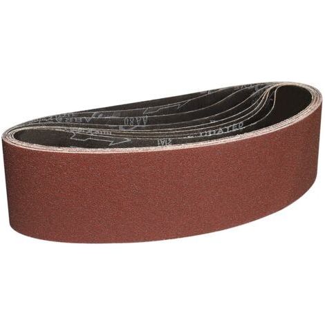 Bandes Abrasives 100x915 Mm – 8 Pièces De Bande Ponceuse Grain 80 Pour Le Ponçage Et Le Polissage Avec Une Ponceuse À Bande Portable
