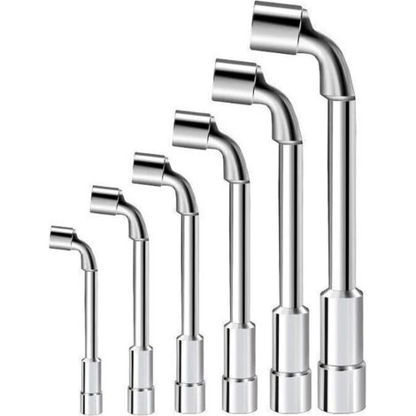 6 L-förmige Gabelschlüssel Mit Offenen Enden In 7/8/9/10/11/12 Mm Für Reparaturen, Rohrinstallationen Sowie Fahrrad- Und Autowartung