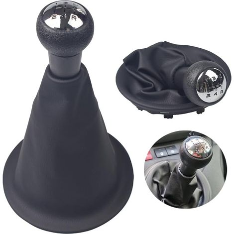 Pour Peugeot Partner 2008-2021 Housse De Soufflet De Levier De Vitesse En Cuir Pu (ensemble De 5 Vitesses, R En Bas À Droite)