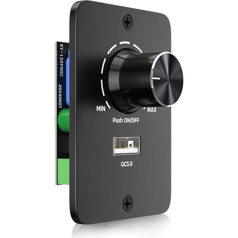 Dimmer-schalter Led Dc 12v-24v Pwm Dimmer Controller Einstellbar Mit Schnellladung Usb Qc 3.0 Für Wohnmobil Lkw Van Caravan, Dc 12v-24v Dimmbare Halogen- Und Led-lampen