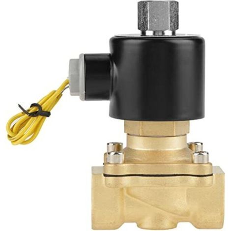 G3/4" 12v Dc N/o Elektromagnetisches Magnetventil, Normalerweise Offen, Messing-magnetventil Für Wasser, Luft, Gas Und Kraftstoff