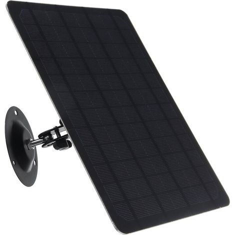 Solarpanel Micro-usb 10w 5v 2000mah 360° Drehbar Monokristallines Solarpanel Wasserdicht Wandmontage Schwarz