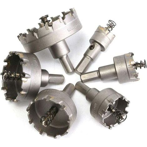6 Stück Hss Tct Kreissäge-kernbohrer, Hartmetall-lochfräsen, 22–65 Mm