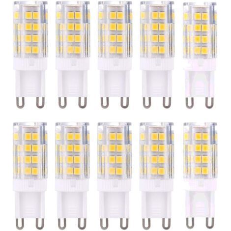 G9 Led-lampe, Warmweiß 3000k, 5w, Entspricht 40w-halogenlampe, 420 Lumen, Nicht Dimmbar, 10er-pack