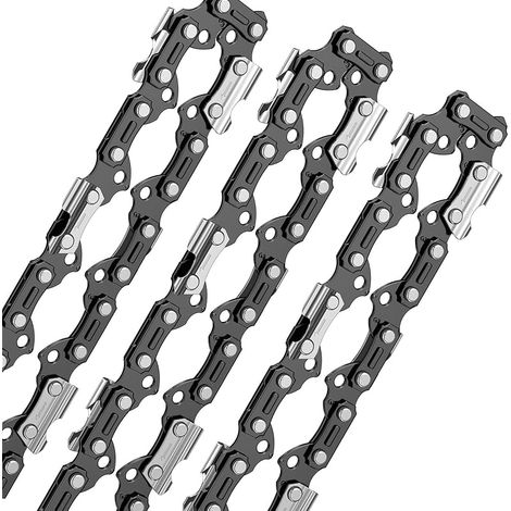 3er-pack 50 Cm Ketten 3/8" 70 Antriebsglieder 1,3 Mm 050