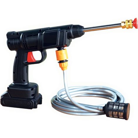 Hochdruckreiniger Akkubetrieb 6-in-1 – Multifunktions-spritzpistole Für Garten, Auto Und Haushaltsreinigung