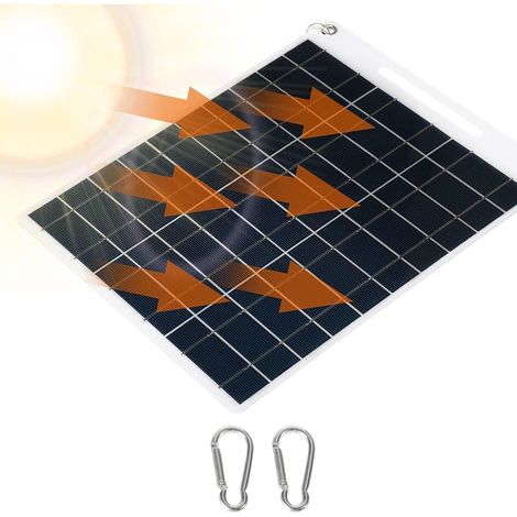 Tragbares Solarmodul, 30 W Solarladegerät Für Handys, Tragbare Solarmodule Mit 5v-doppel-usb-anschluss Für Camping Und Wandern Im Freien