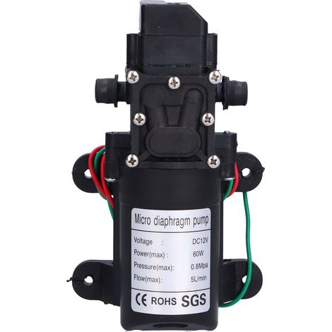 12v Dc Selbstansaugende Membranpumpe 116psi – 5l/min – Hochdruckversprühung – Camping, Garten, Boot, Wohnwagen
