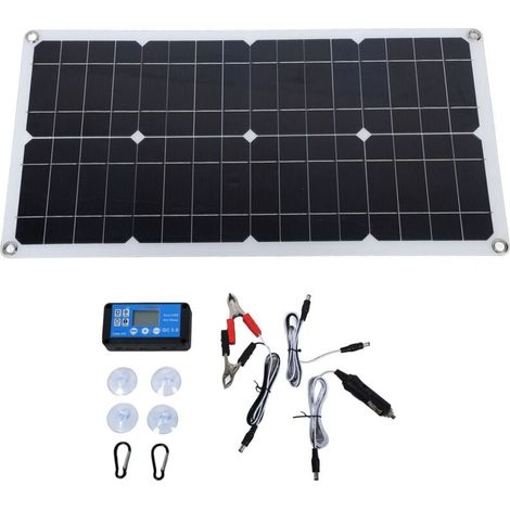 100w Ip67 Wasserdichtes Solarpanel-set Mit 20a Dc 12v/24v Laderegler, Tragbares Solarmodul Für Wohnmobil, Caravan Und Fahrzeug