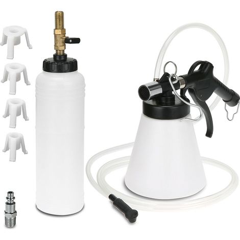 Druckluft-bremsenentlüfter, 1l Bremsflüssigkeits-entlüftungsgerät Mit Nachfüllflasche, Auto-bremsenentlüftungsset Für Ölwechsel, 90–120 Psi