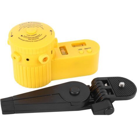 Lv06-niveau Mit Schwarzem Stativ, Led-beleuchtung, Präzise Und Einstellbare Scanning-winkel, 4-in-1-lineal Für Zuhause Und Arbeit