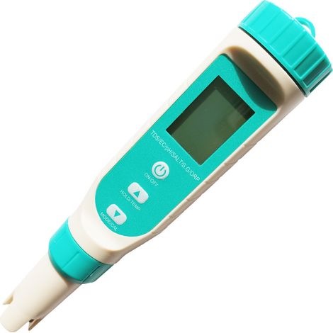7-in-1-wassertester Für Mehrere Parameter – Ec, Leitfähigkeit, Orp, Ph, Salzgehalt, Tds, Tragbarer Wasseranalysator