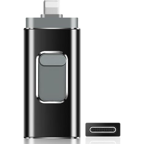 256-gb-usb-stick Für Iphone, Keine App Erforderlich, 4-in-1 Für Iphone/ipad/android/pc, Flash-laufwerk Mit Plug-and-play-sicherung Für Fotos Und Videos, Schneller Datentransfer